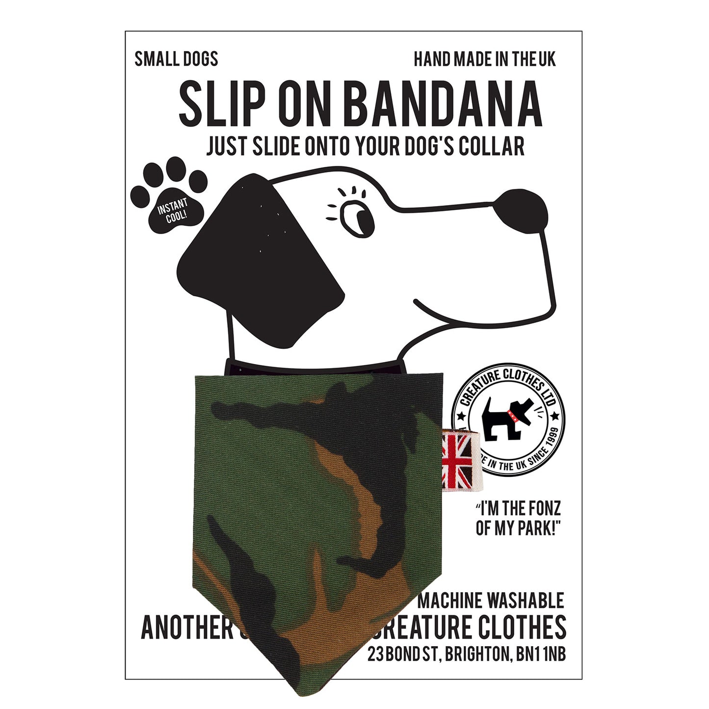 Slip on Dog Bandana in Camo