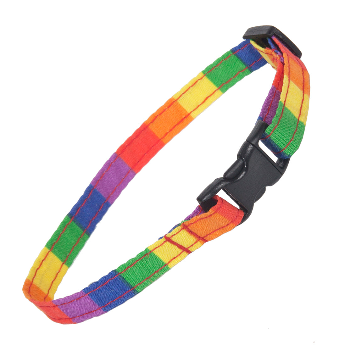 Cat Collar in Rainbow Stripe, Creature Clothes