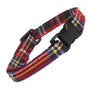 Cat Collar in Red Tartan