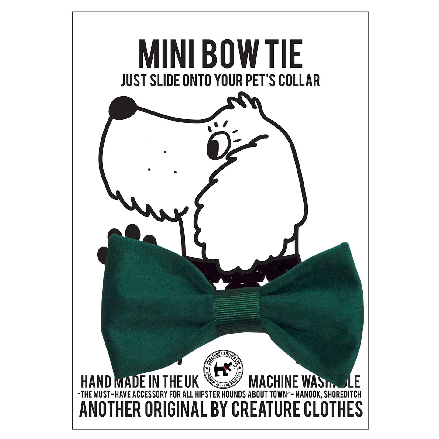 dog bow tie, dog bow tie green velvet, green dog bow tie, Creature Clothes