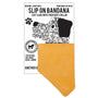 Slip on Dog Bandana in Mustard Cord