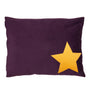 Star Dog Bed in Plum Velvet