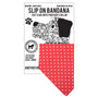 Slip on Dog Bandana in Red Polka Dot