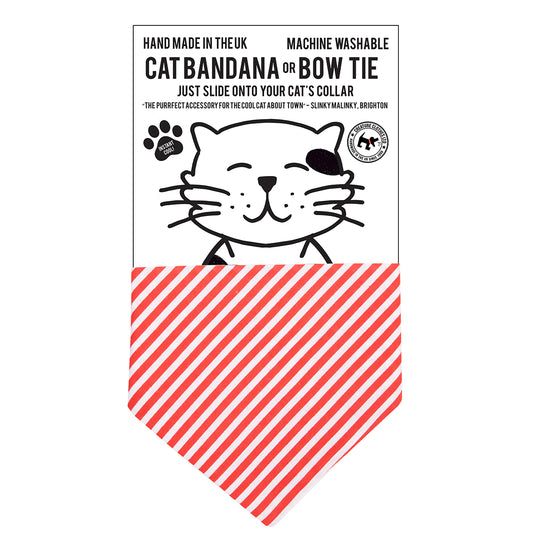 Cat Bandana in Candy Stripes, Creature Clothes