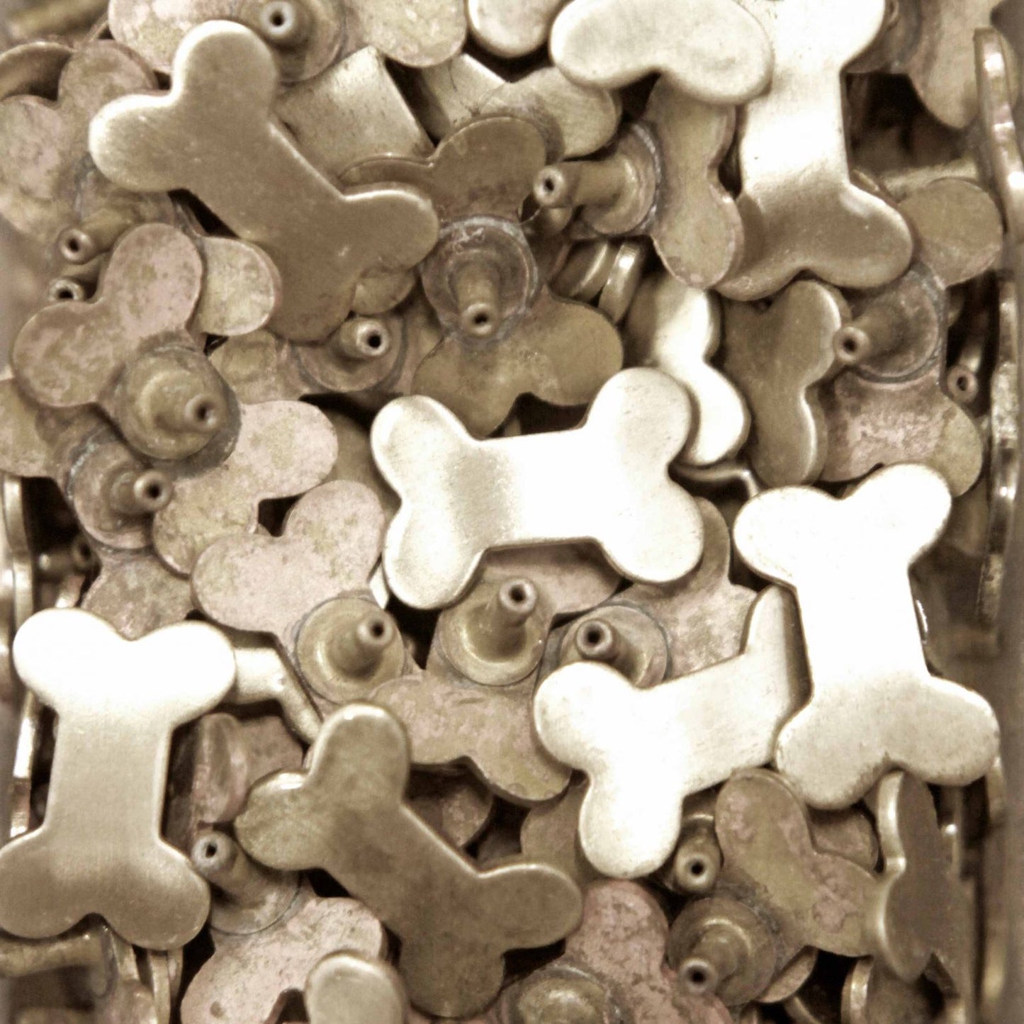 Silver Bone studs for Dog Collars