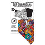 Slip on Dog Bandana in Cartoon Monsters