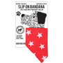 Slip on Dog Bandana in Big Red Star