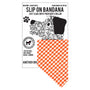 Slip on Dog Bandana in Gingham Orange