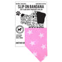 Slip on Dog Bandana in Big Pink Star