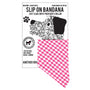 Slip on Dog Bandana in Gingham Pink