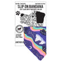 Slip on Dog Bandana in Purple Polar Bear