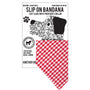 Slip on Dog Bandana in Gingham Red