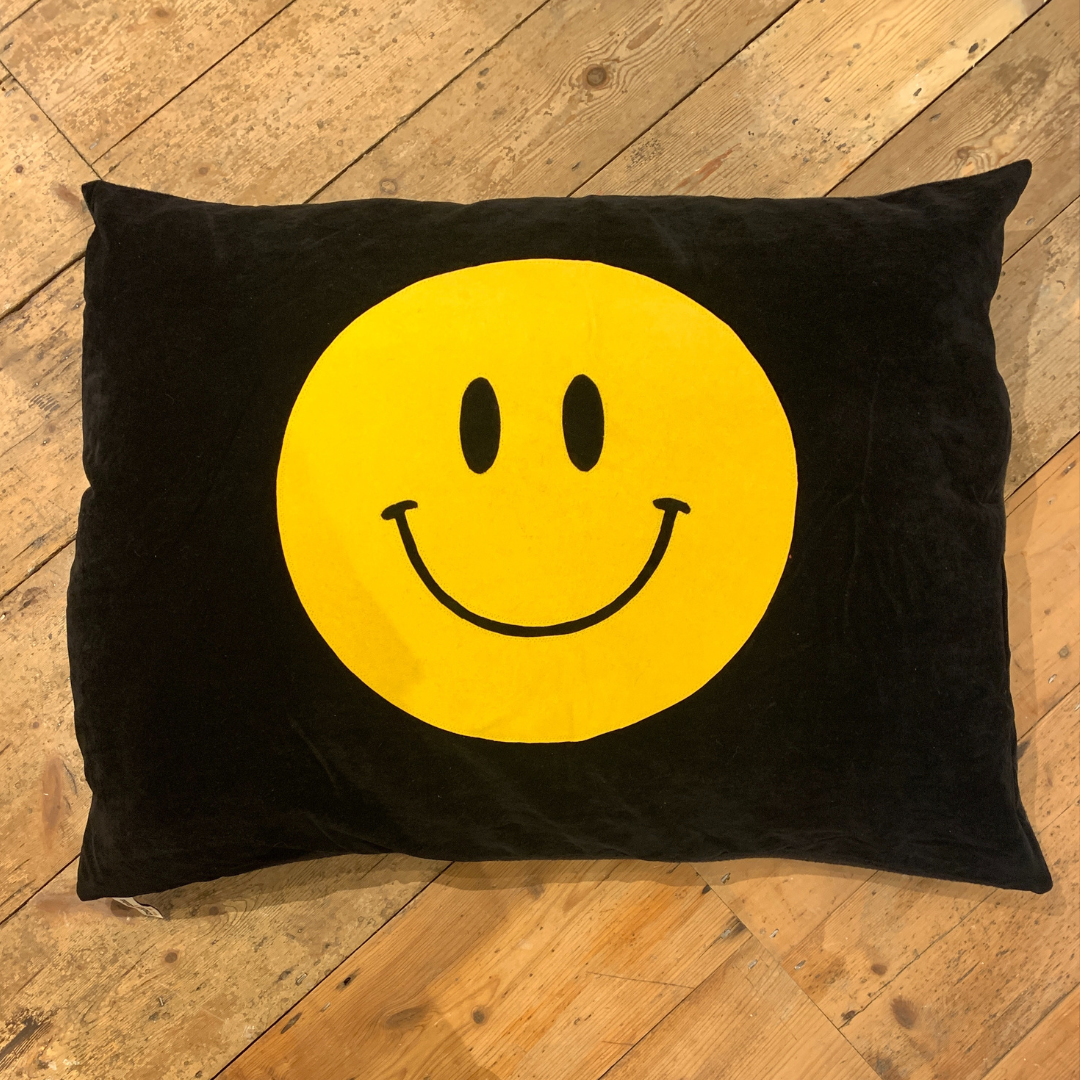 Smiley Face Dog Bed